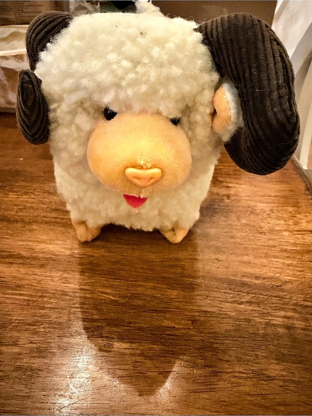 Vintage Iwaya Wooly The Ram Battery-Operated Plush Ram